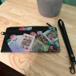 Anuschka Women’s Original Hand-Painted Genuine Leather RFID CheckBook Clutch